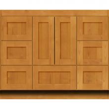 Strasser Woodenwork 01-125 - 42 X 21 X 34.5 Simplicity Vanity Shaker Natural Alder Sb