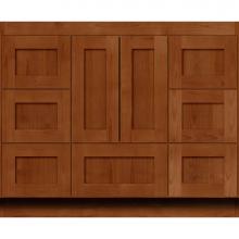 Strasser Woodenwork 01-126 - 42 X 21 X 34.5 Simplicity Vanity Shaker Medium Alder Sb