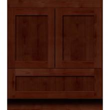 Strasser Woodenwork 01-159 - 30 X 21 X 34.5 Simplicity Vanity Shaker Dark Alder Std