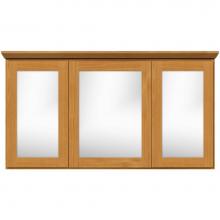 Strasser Woodenwork 01-866 - 48 X 6.5 X 27 Simplicity Med Tri-View Sq/Mir Natural Alder