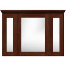 Strasser Woodenwork 01-858 - 36 X 6.5 X 27 Simplicity Med Tri-View Sq/Mir Dark Alder