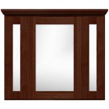 Strasser Woodenwork 01-848 - 30 X 6.5 X 27 Simplicity Med Tri-View Sq/Mir Dark Alder