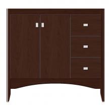 Strasser Woodenwork 36-732 - 36 X 18 X 34.5 Wallingford View Vanity Tiered Miter Choc Cherry Rh