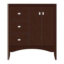 Strasser Woodenwork 36-737 - 30 X 21 X 34.5 Wallingford View Vanity Tiered Miter Choc Cherry Lh