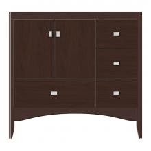 Strasser Woodenwork 36-816 - 36 X 18 X 34.5 Wallingford Vanity Tiered Miter Choc Cherry Rh