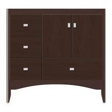 Strasser Woodenwork 36-817 - 36 X 21 X 34.5 Wallingford Vanity Tiered Miter Choc Cherry Lh