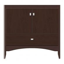 Strasser Woodenwork 37-249 - 36 X 21 X 34.5 Wallingford Vanity Tiered Miter Choc Cherry Std