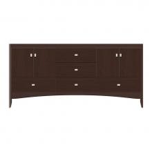 Strasser Woodenwork 37-252 - 72 X 18 X 34.5 Wallingford Vanity Tiered Miter Choc Cherry Db