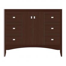 Strasser Woodenwork 37-260 - 42 X 18 X 34.5 Wallingford View Vanity Tiered Miter Choc Oak Sb