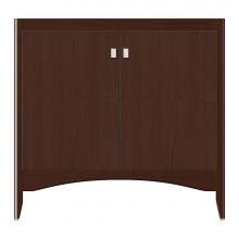 Strasser Woodenwork 37-273 - 36 X 21 X 34.5 Wallingford View Vanity Tiered Miter Choc Oak Std