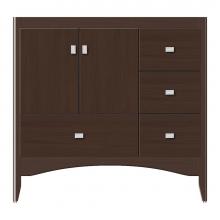 Strasser Woodenwork 37-295 - 36 X 21 X 34.5 Wallingford Vanity Tiered Miter Choc Oak Rh