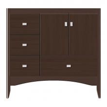 Strasser Woodenwork 37-298 - 36 X 18 X 34.5 Wallingford Vanity Tiered Miter Choc Oak Lh