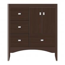 Strasser Woodenwork 37-301 - 30 X 21 X 34.5 Wallingford Vanity Tiered Miter Choc Oak Lh