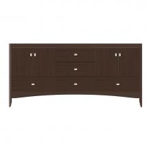 Strasser Woodenwork 37-312 - 72 X 18 X 34.5 Wallingford Vanity Tiered Miter Choc Oak Db