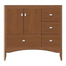 Strasser Woodenwork 37-359 - 36 X 18 X 34.5 Wallingford Vanity Tiered Miter Cinn Cherry Rh