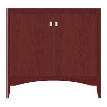 Strasser Woodenwork 37-391 - 36 X 18 X 34.5 Wallingford View Vanity Tiered Miter Dk Cherry Std