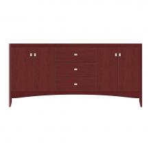 Strasser Woodenwork 37-396 - 72 X 18 X 34.5 Wallingford View Vanity Tiered Miter Dk Cherry Db