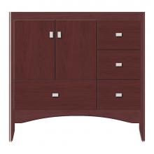 Strasser Woodenwork 37-413 - 36 X 21 X 34.5 Wallingford Vanity Tiered Miter Dk Cherry Rh