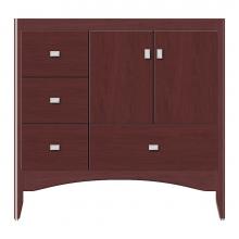 Strasser Woodenwork 37-414 - 36 X 21 X 34.5 Wallingford Vanity Tiered Miter Dk Cherry Lh