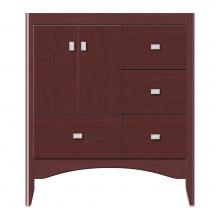 Strasser Woodenwork 37-419 - 30 X 18 X 34.5 Wallingford Vanity Tiered Miter Dk Cherry Rh