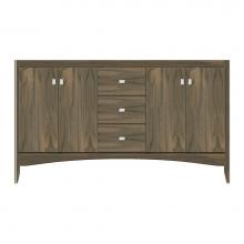 Strasser Woodenwork 37-451 - 60 X 18 X 34.5 Wallingford View Vanity Tiered Miter Dusky Oak Db