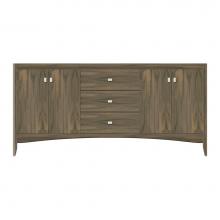 Strasser Woodenwork 37-455 - 72 X 18 X 34.5 Wallingford View Vanity Tiered Miter Dusky Oak Db