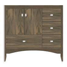 Strasser Woodenwork 37-468 - 36 X 18 X 34.5 Wallingford Vanity Tiered Miter Dusky Oak Rh