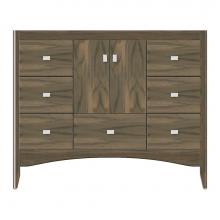 Strasser Woodenwork 37-474 - 42 X 21 X 34.5 Wallingford Vanity Tiered Miter Dusky Oak Sb