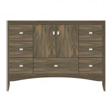 Strasser Woodenwork 37-476 - 48 X 21 X 34.5 Wallingford Vanity Tiered Miter Dusky Oak Sb