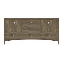 Strasser Woodenwork 37-482 - 72 X 21 X 34.5 Wallingford Vanity Tiered Miter Dusky Oak Db