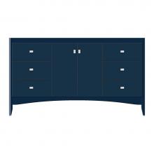 Strasser Woodenwork 37-497 - 60 X 21 X 34.5 Wallingford View Vanity Tiered Miter Lapis Night Sb