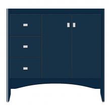 Strasser Woodenwork 37-506 - 36 X 18 X 34.5 Wallingford View Vanity Tiered Miter Lapis Night Lh