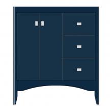 Strasser Woodenwork 37-509 - 30 X 18 X 34.5 Wallingford View Vanity Tiered Miter Lapis Night Rh