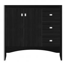 Strasser Woodenwork 37-561 - 36 X 21 X 34.5 Wallingford View Vanity Tiered Miter Midnight Oak Rh