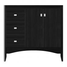 Strasser Woodenwork 37-564 - 36 X 18 X 34.5 Wallingford View Vanity Tiered Miter Midnight Oak Lh