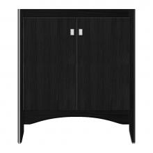 Strasser Woodenwork 37-569 - 30 X 21 X 34.5 Wallingford View Vanity Tiered Miter Midnight Oak Std