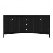 Strasser Woodenwork 37-575 - 72 X 21 X 34.5 Wallingford View Vanity Tiered Miter Midnight Oak Db