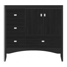 Strasser Woodenwork 37-598 - 36 X 18 X 34.5 Wallingford Vanity Tiered Miter Midnight Oak Lh