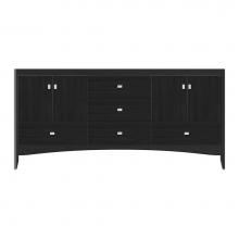 Strasser Woodenwork 37-611 - 72 X 21 X 34.5 Wallingford Vanity Tiered Miter Midnight Oak Db