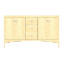 Strasser Woodenwork 37-674 - 60 X 18 X 34.5 Wallingford View Vanity Tiered Miter Nat Maple Db