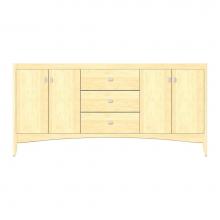 Strasser Woodenwork 37-695 - 72 X 21 X 34.5 Wallingford View Vanity Tiered Miter Nat Maple Db