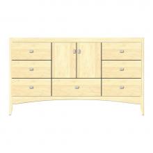 Strasser Woodenwork 37-728 - 60 X 21 X 34.5 Wallingford Vanity Tiered Miter Nat Maple Sb