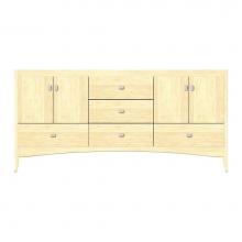 Strasser Woodenwork 37-731 - 72 X 21 X 34.5 Wallingford Vanity Tiered Miter Nat Maple Db