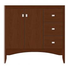 Strasser Woodenwork 37-801 - 36 X 21 X 34.5 Wallingford View Vanity Tiered Miter Pecan Cherry Rh