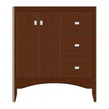 Strasser Woodenwork 37-806 - 30 X 18 X 34.5 Wallingford View Vanity Tiered Miter Pecan Cherry Rh