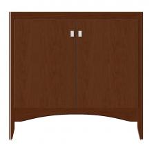 Strasser Woodenwork 37-813 - 36 X 21 X 34.5 Wallingford View Vanity Tiered Miter Pecan Cherry Std