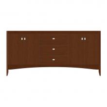 Strasser Woodenwork 37-816 - 72 X 18 X 34.5 Wallingford View Vanity Tiered Miter Pecan Cherry Db