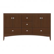 Strasser Woodenwork 37-827 - 60 X 21 X 34.5 Wallingford Vanity Tiered Miter Pecan Cherry Db