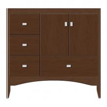 Strasser Woodenwork 37-838 - 36 X 18 X 34.5 Wallingford Vanity Tiered Miter Pecan Cherry Lh