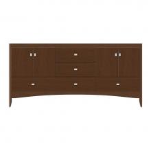 Strasser Woodenwork 37-852 - 72 X 18 X 34.5 Wallingford Vanity Tiered Miter Pecan Cherry Db